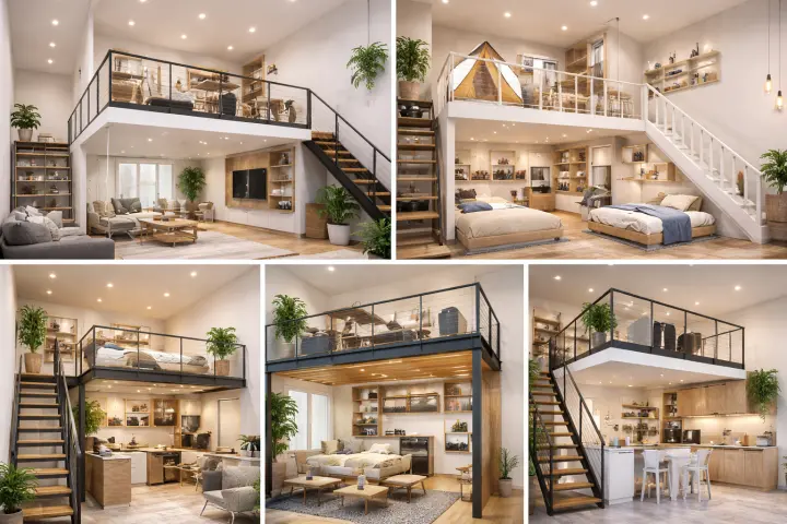 Mezannine Ruang Rumah Estetik di Regol